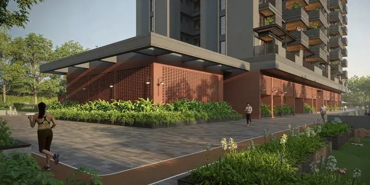 Clubhouse and jogging track